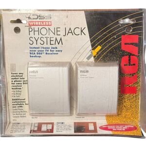 Vintage RCA DSS Wireless Phone Jack System D916 NEW Base & Extension
